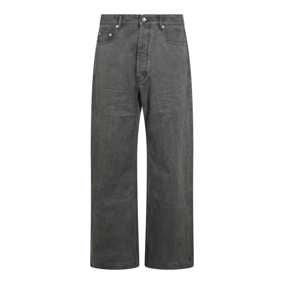 Drkshdw By Rick Owens Charcoal Grey Relaxed Straight-Leg Jeans