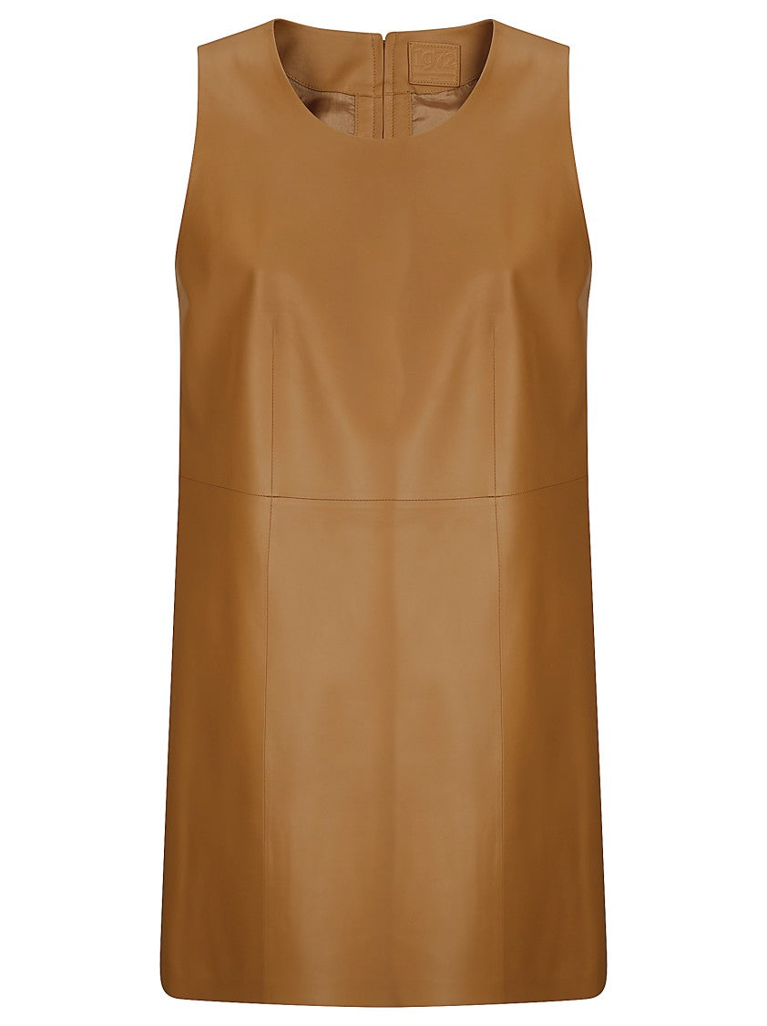 1972 Desa Leather Mini A-Line Dress