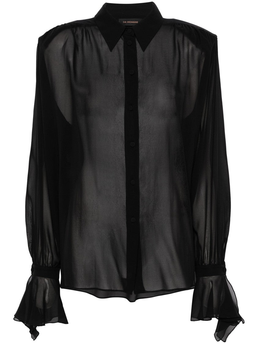 The Andamane Peony Detailedsleeves Blouse