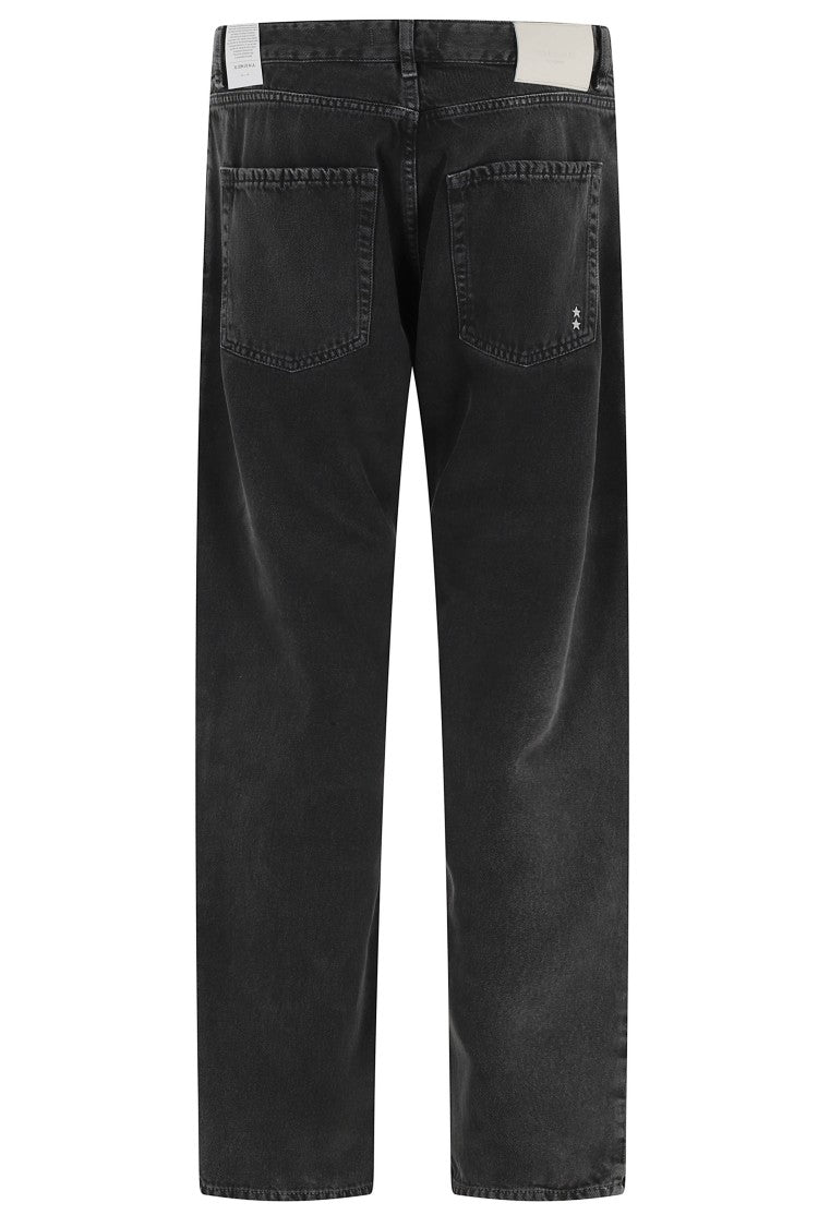 Icon Denim Black Kanye Five-Pocket Straight-Leg Jeans