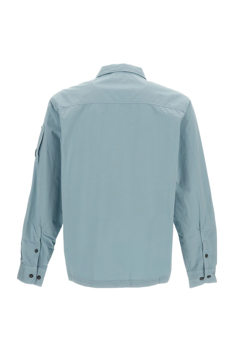 C.P. Company Light Blue Organic Gabardine Shirt Jacket