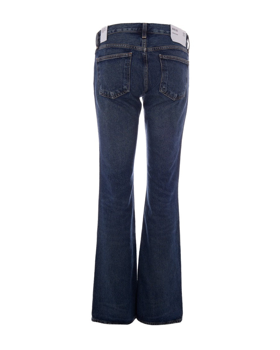 Agolde Low Rise Slim And Tapered Denim Jeans