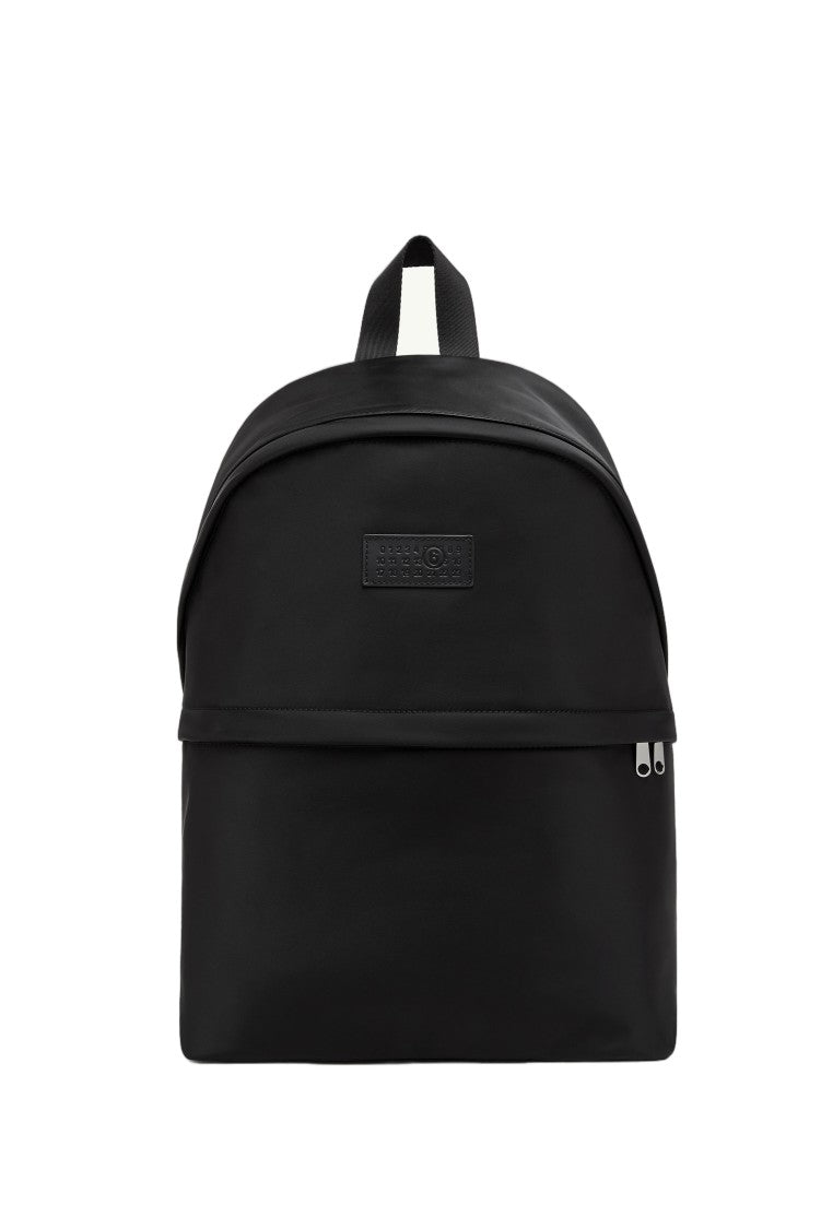 Mm6 By Maison Margiela Technical Nylon Backpack With Adjustable Straps And Numeric Patch