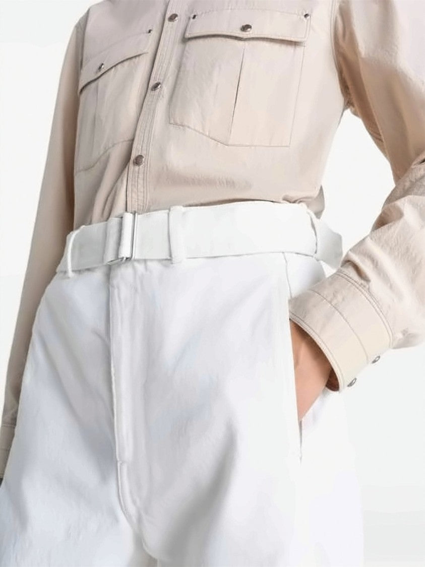 Lemaire Wide-Leg Pants With Twisted Belt Detail
