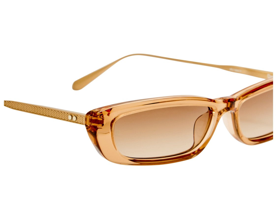 Linda Farrow Brown Lfl1664 Translucent Gradient Sunglasses