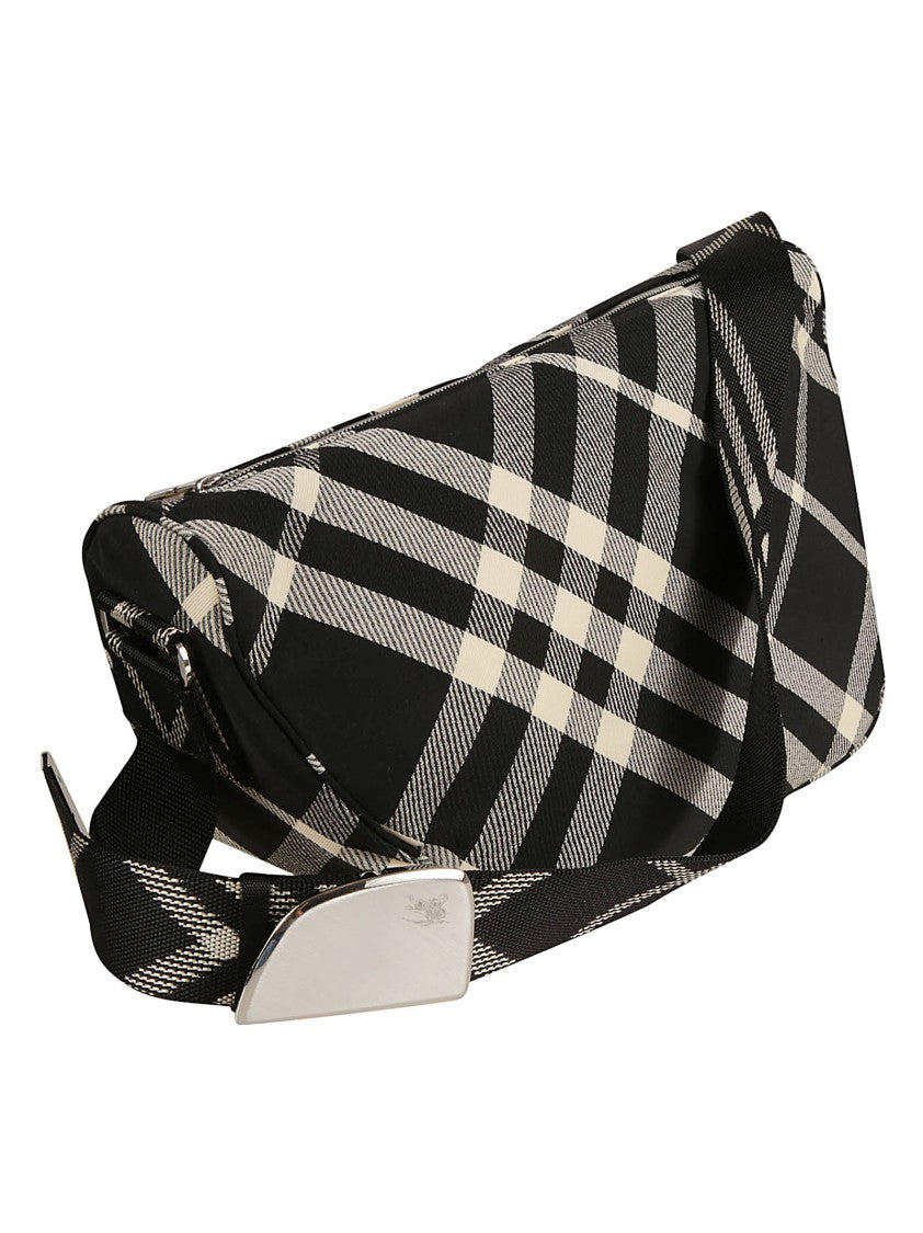 Burberry Distinctive Check Pattern Shoulder Bag