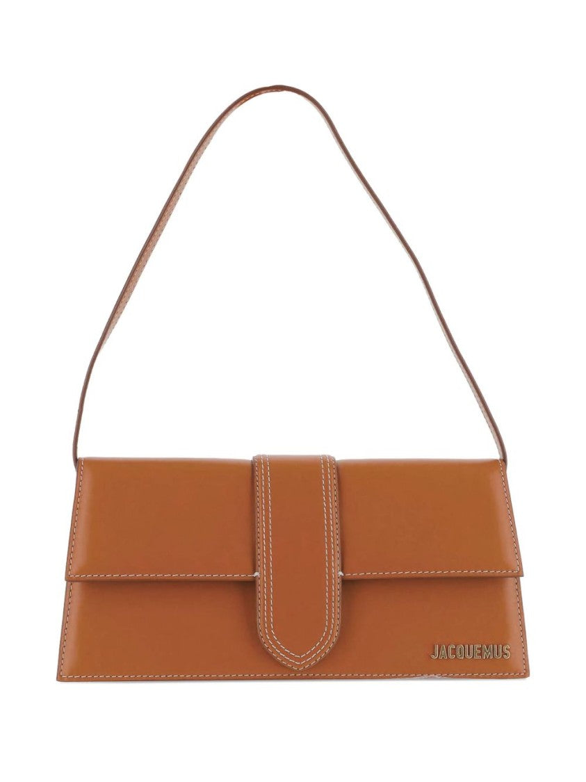 Jacquemus Structured Flap Closure Silk Shoulder Bag