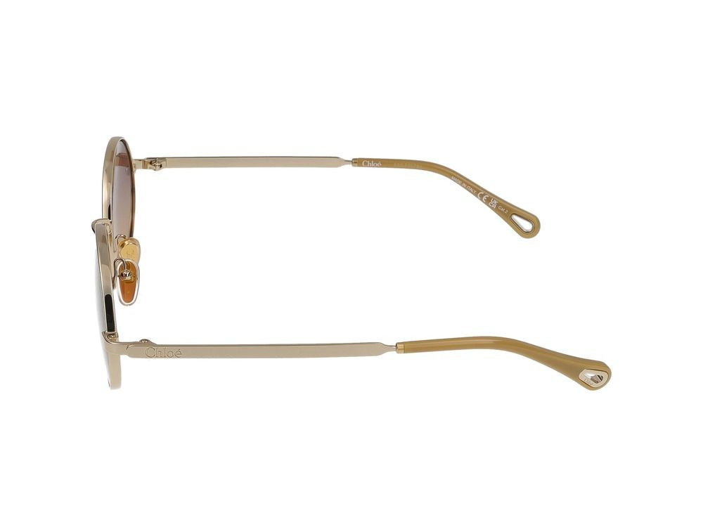Chloé Gold Ch0326s Metal Round Sunglasses