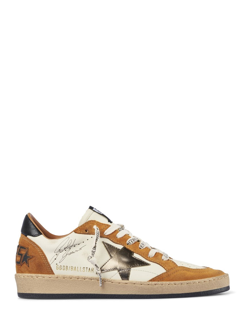 Golden Goose Nappa Leather Sneakers With Suede Overlays And Laminated Star