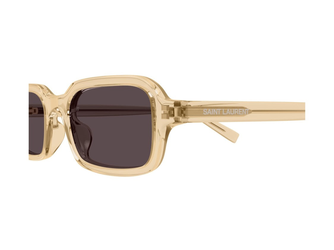 Saint Laurent Translucent Beige Bold Oversized Square Sunglasses