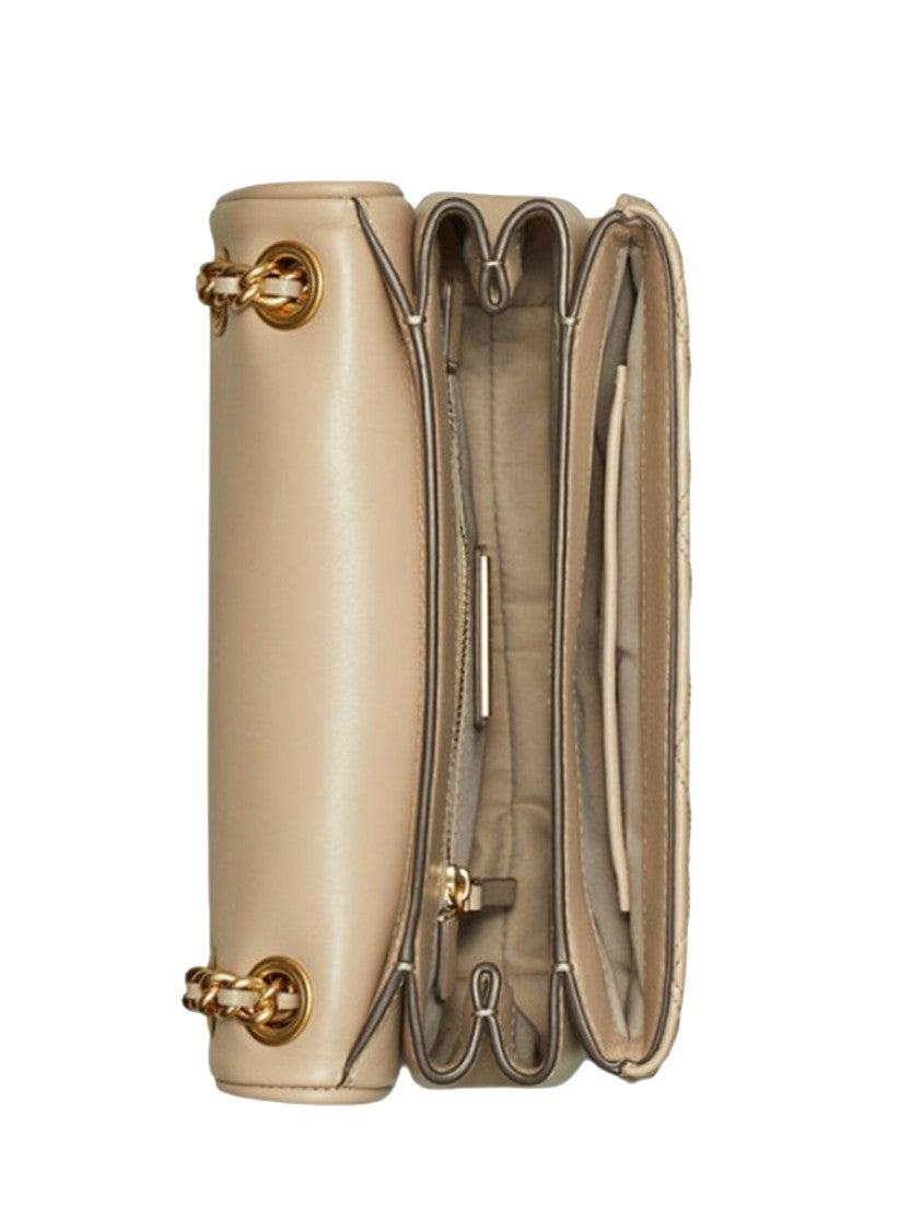 Tory Burch Fresh Clay Leather Small Fleming Soft Convertible Shoulder Bag