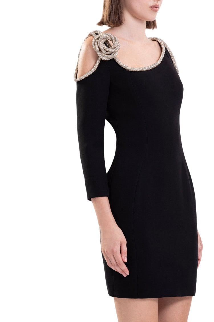 Saiid Kobeisy Short Dress With Crystal Embellishment