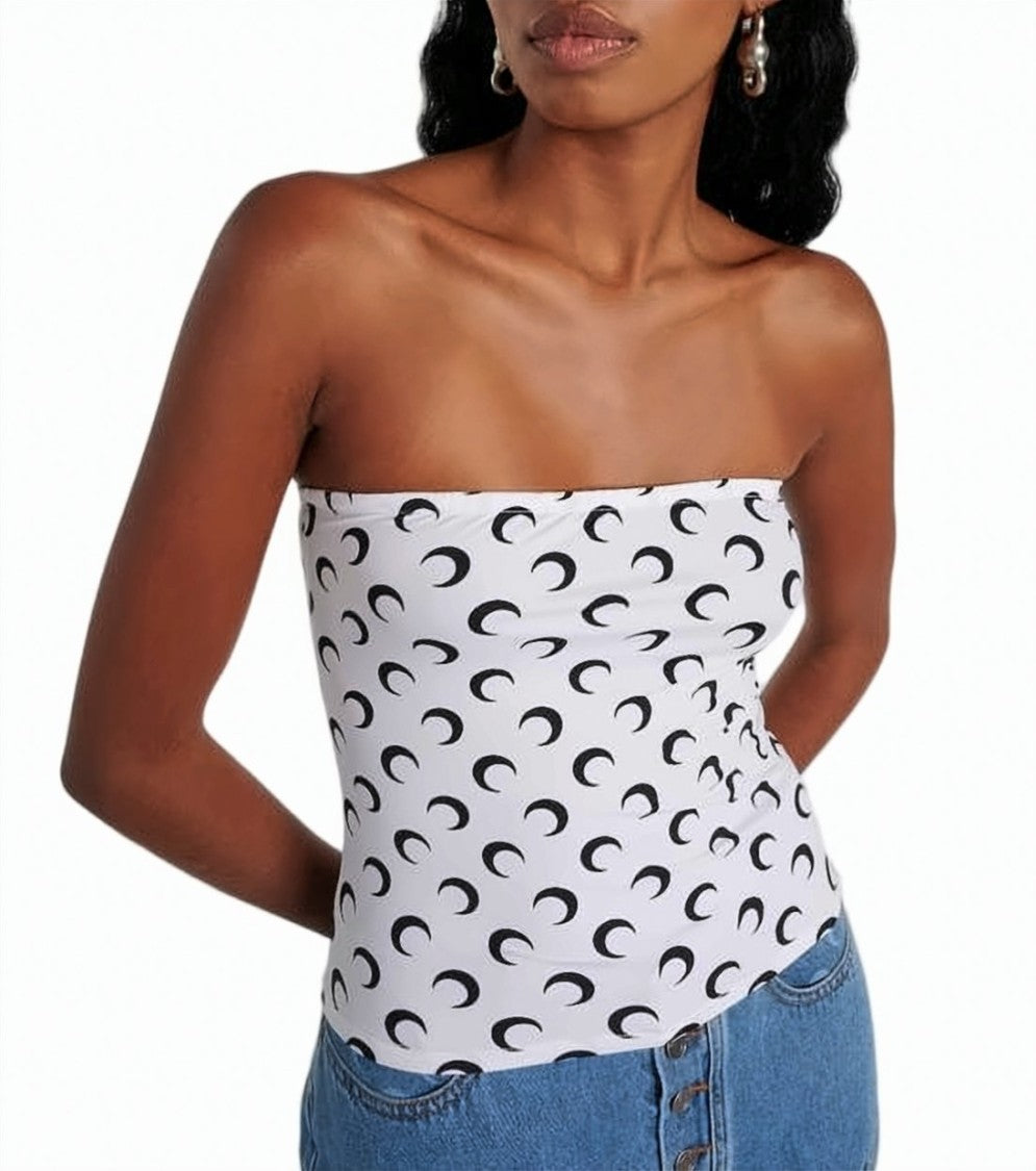 Marine Serre Fitted Sleeveless Top