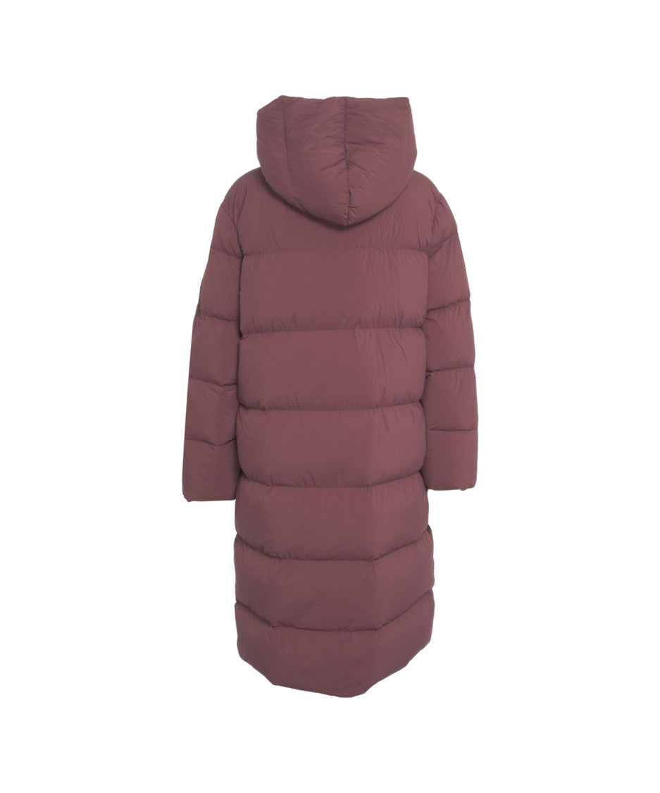 Blauer Long Quilted Puffer Coat With Cozy Hood And Maxi Length