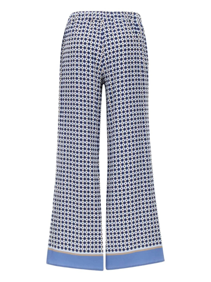 Kangra Wide-Leg Pants With Geometric Pattern