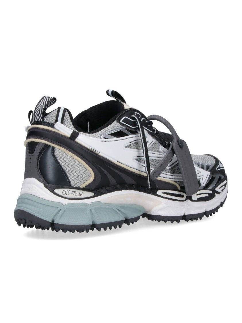 Off-White Grey Fabric Be Right Back Sneakers