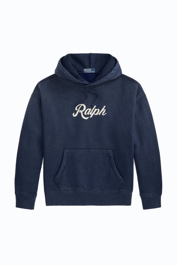 Polo Ralph Lauren Navy Washed Script Pullover Hoodie