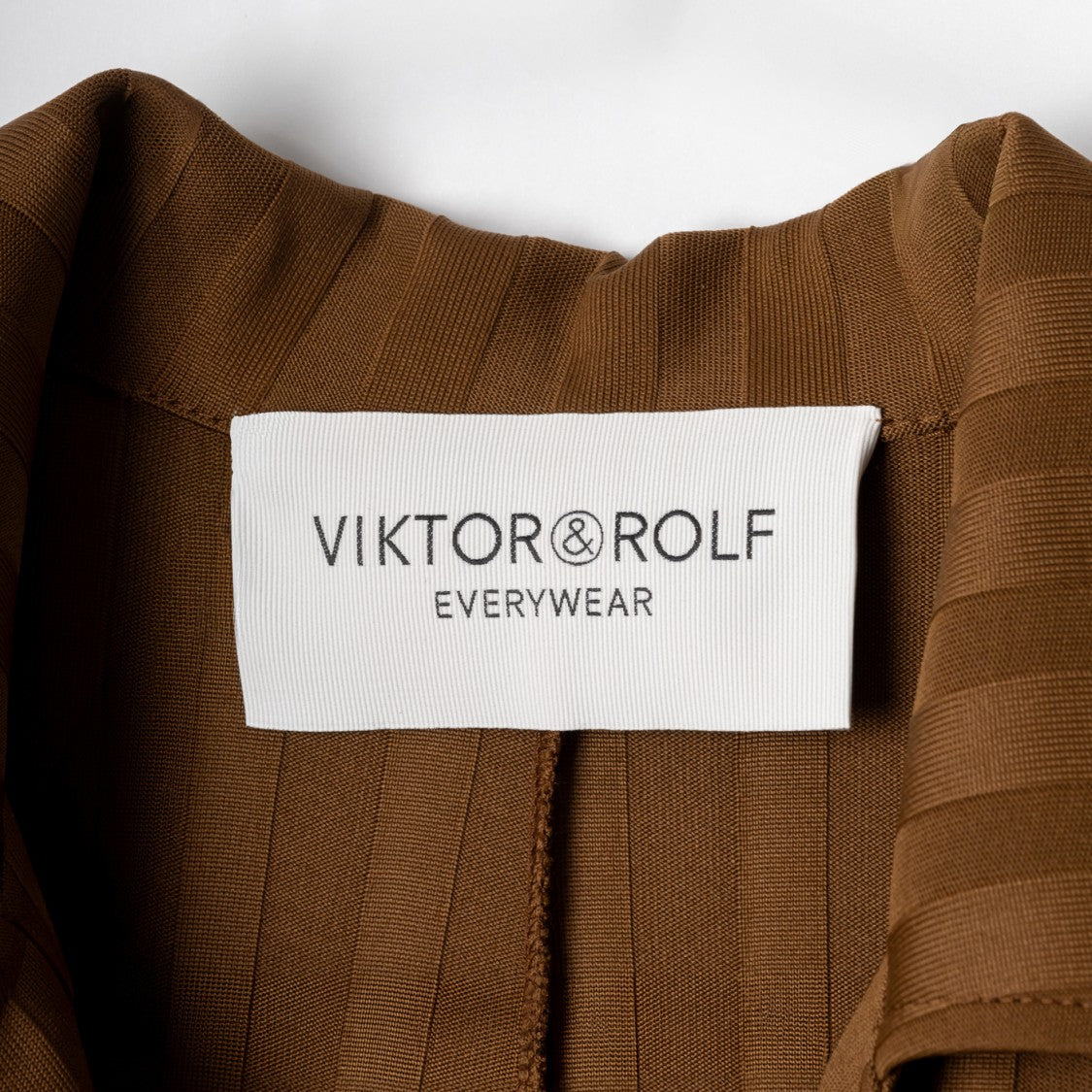 Viktor & Rolf Ribbed Jumpsuit With Notched Collar