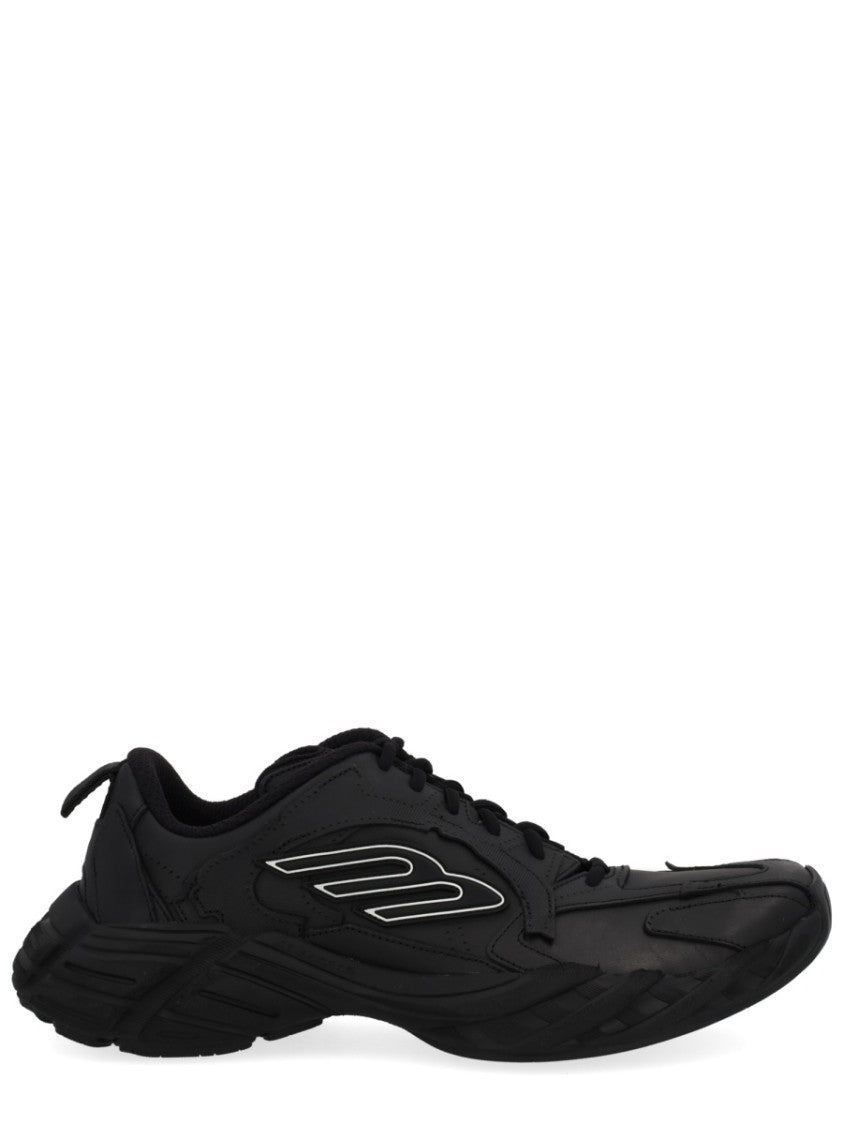 Balenciaga Monday Shoe Streamlined Leather Sneakers