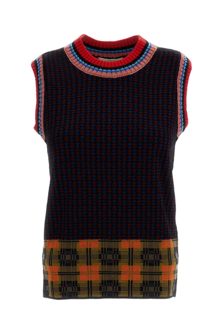 Dries Van Noten Jacquard Knit Top