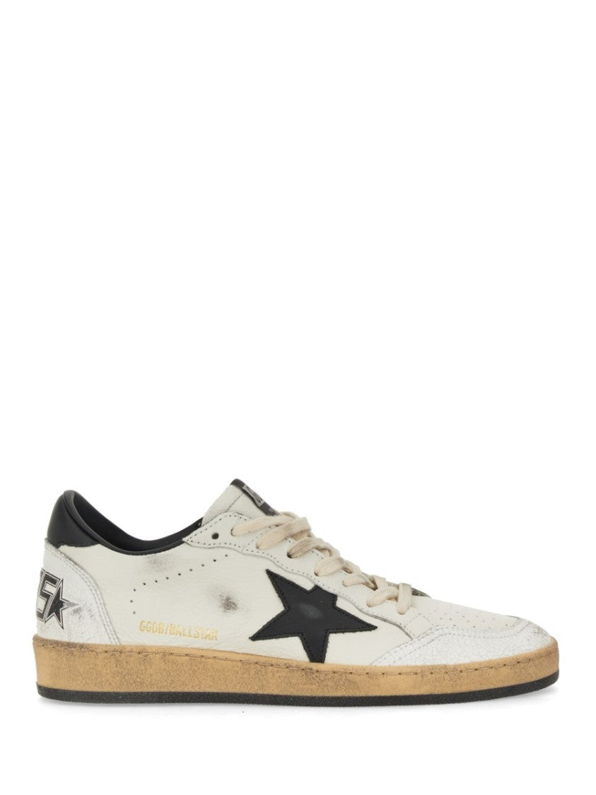 Golden Goose Sneakers Ball Star With Distressed Goat Leather