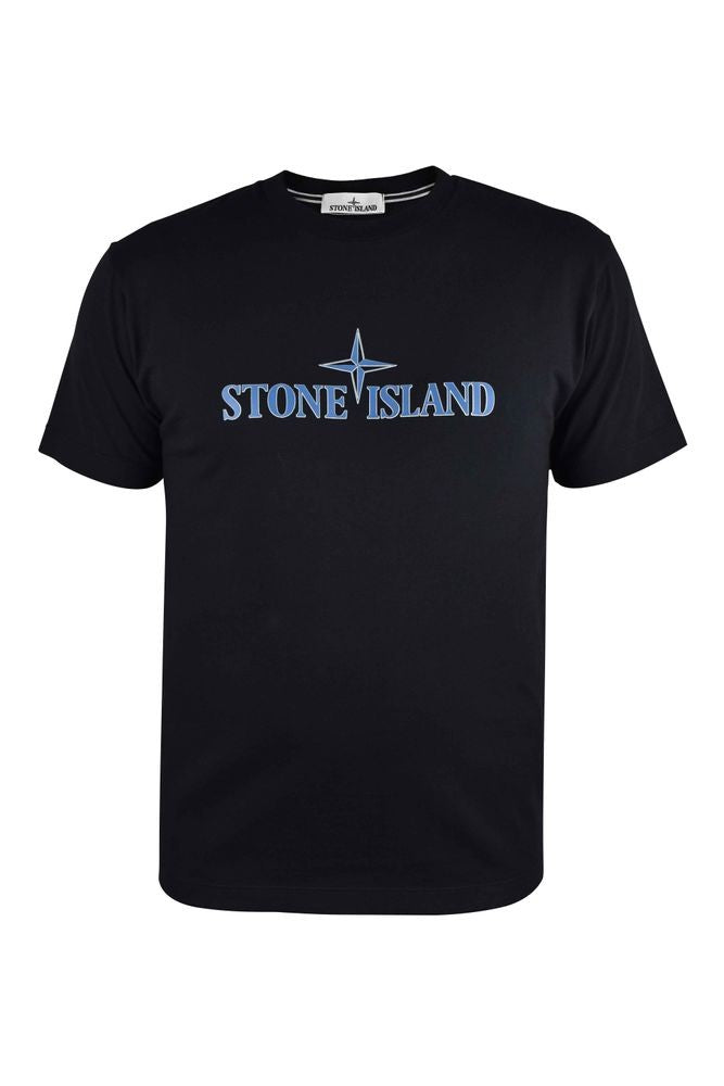 Stone Island Black Cotton T-Shirt