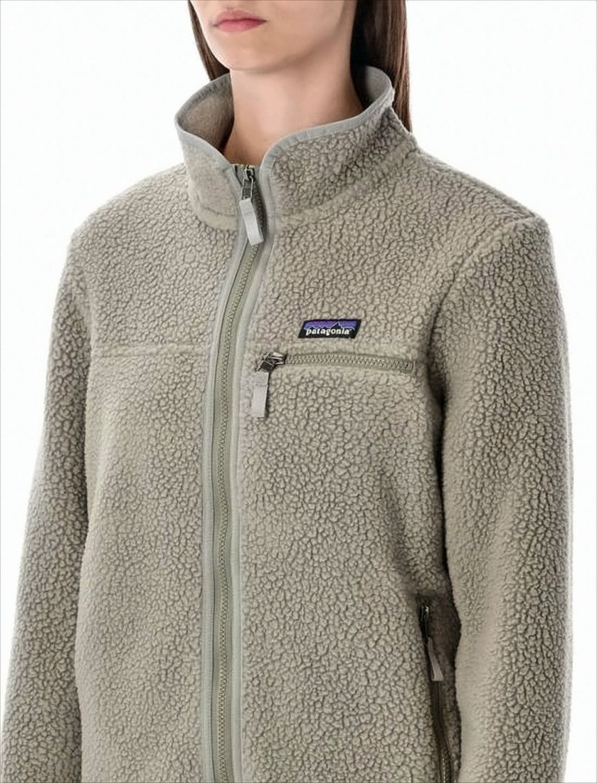 Patagonia Long-Sleeve Fleece Jacket With High Collar