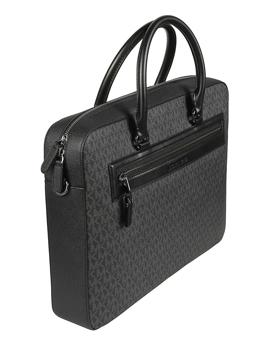 Michael Kors Jet Set Dark Patterned Pvc Briefcase