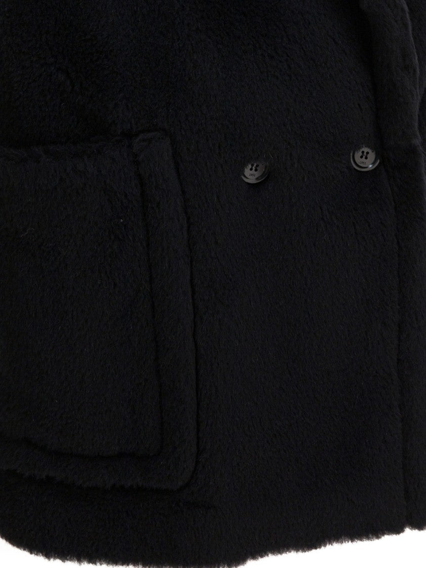 Max Mara Sleeveless Teddy Jacket In Alpaca And Wool