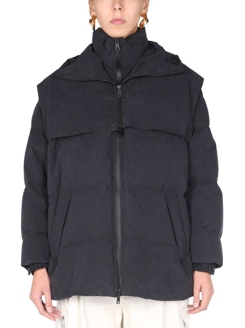 Bottega Veneta Hooded Down Jacket With Removable Hood