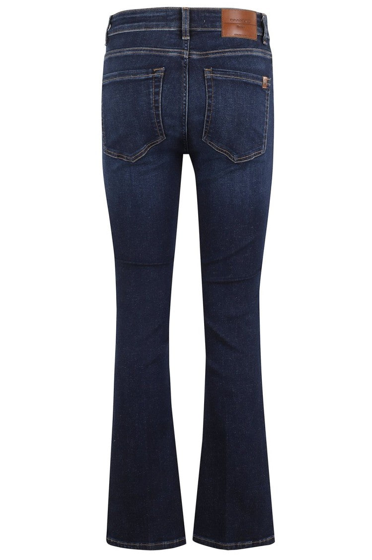 Max Mara Straight-Leg Denim Pants With Mid-Rise Waist And Traditional Stitching