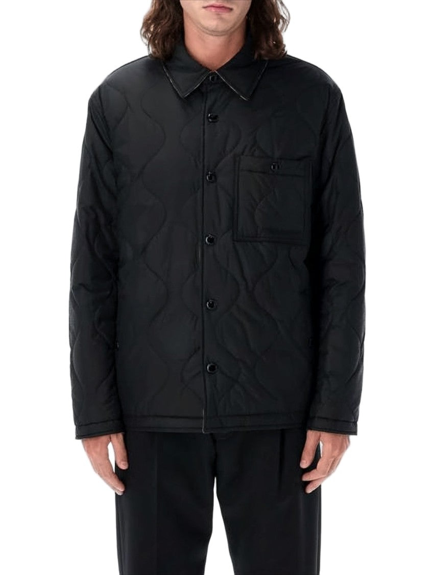 Burberry Reversible Quilted Padded Jacket With Classic Collar