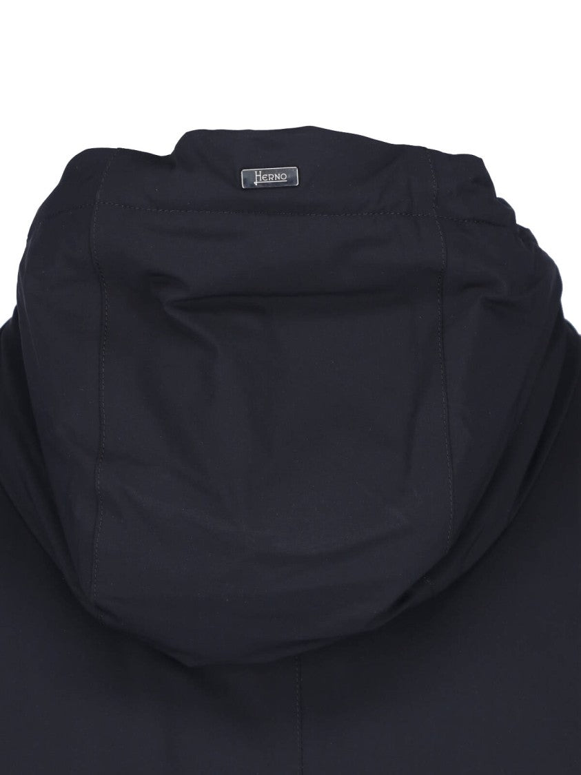 Herno Black Resort 4-Way Nylon Hoodie