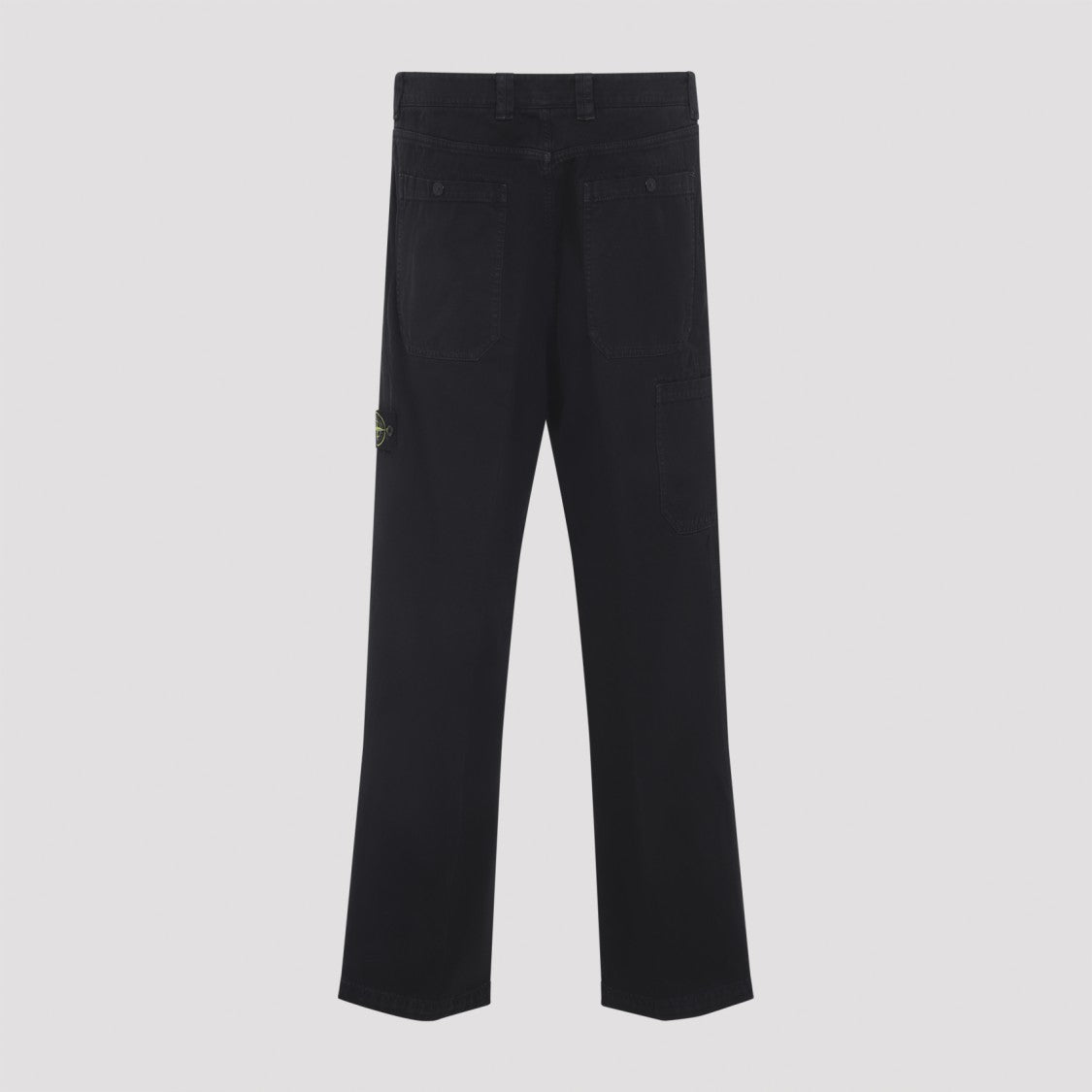Stone Island Black Cotton Loose Pants