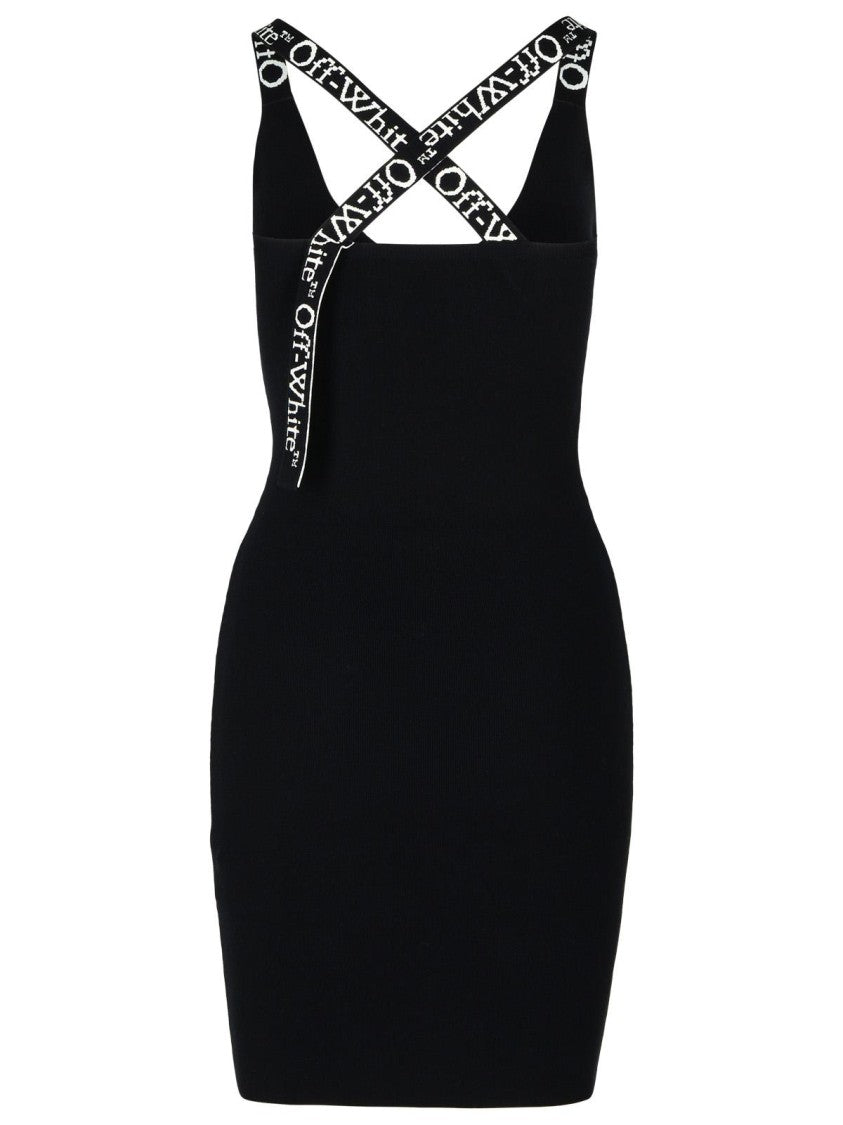 Off-White Black Viscose Blend Dress
