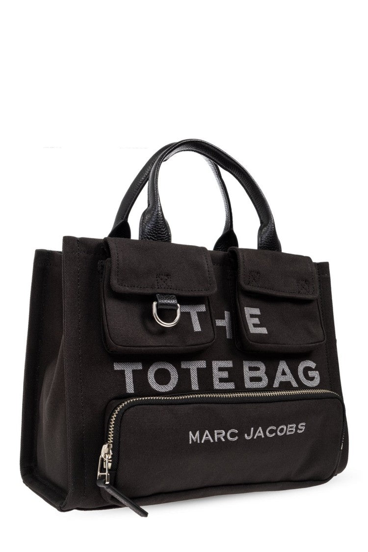 Marc Jacobs Medium Black Cotton Tote Bag