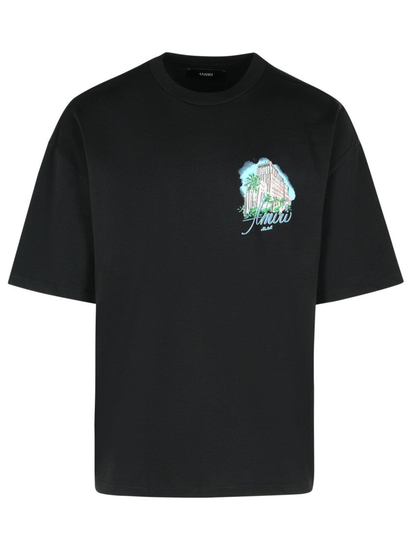 Amiri Black Cotton T-Shirt