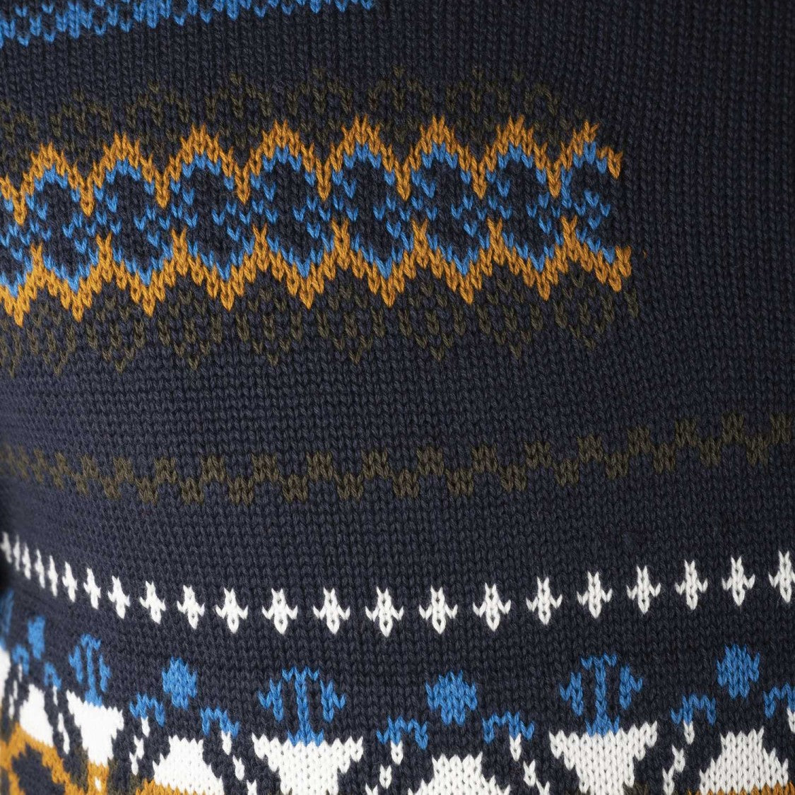 Harmont & Blaine Crewneck Sweater With Multicolored Braids