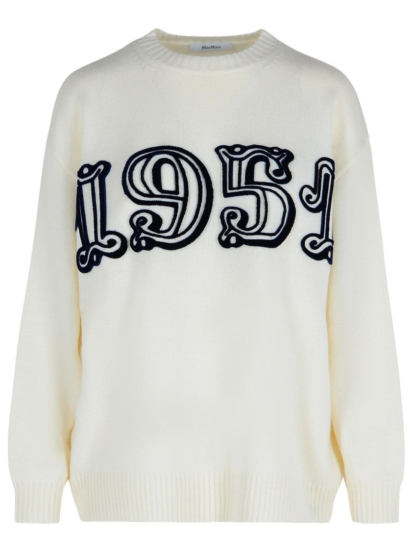 Max Mara Off-White Wool And Cashmere 'Fido' Sweater