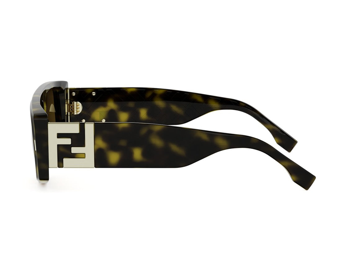 Fendi Fe40214u Oversized Square Tortoiseshell Sunglasses