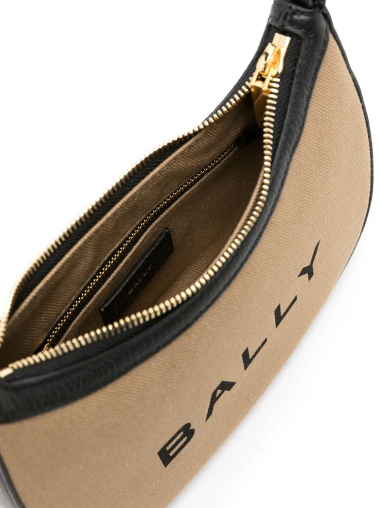 Bally Crescent-Shaped Crossbody Bag With Gold-Tone Hardware