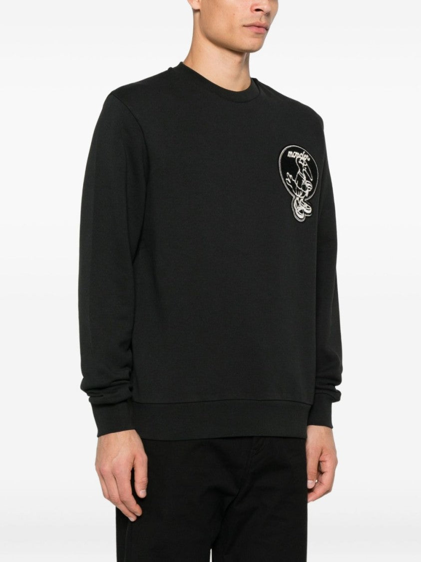 Moncler Relaxed-Fit Gray Sweatshirt
