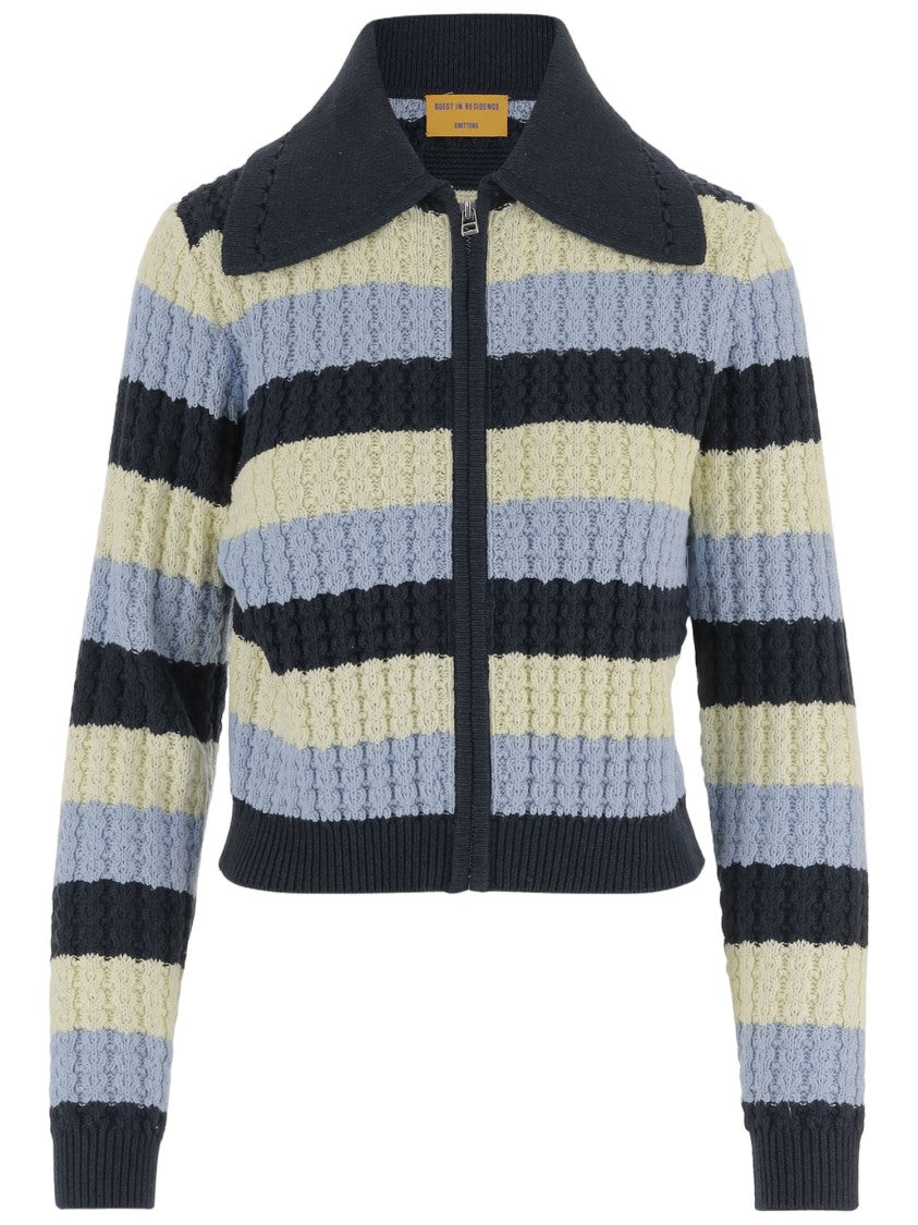 Guest In Residence Kirby Silk And Cotton Knit Cardigan