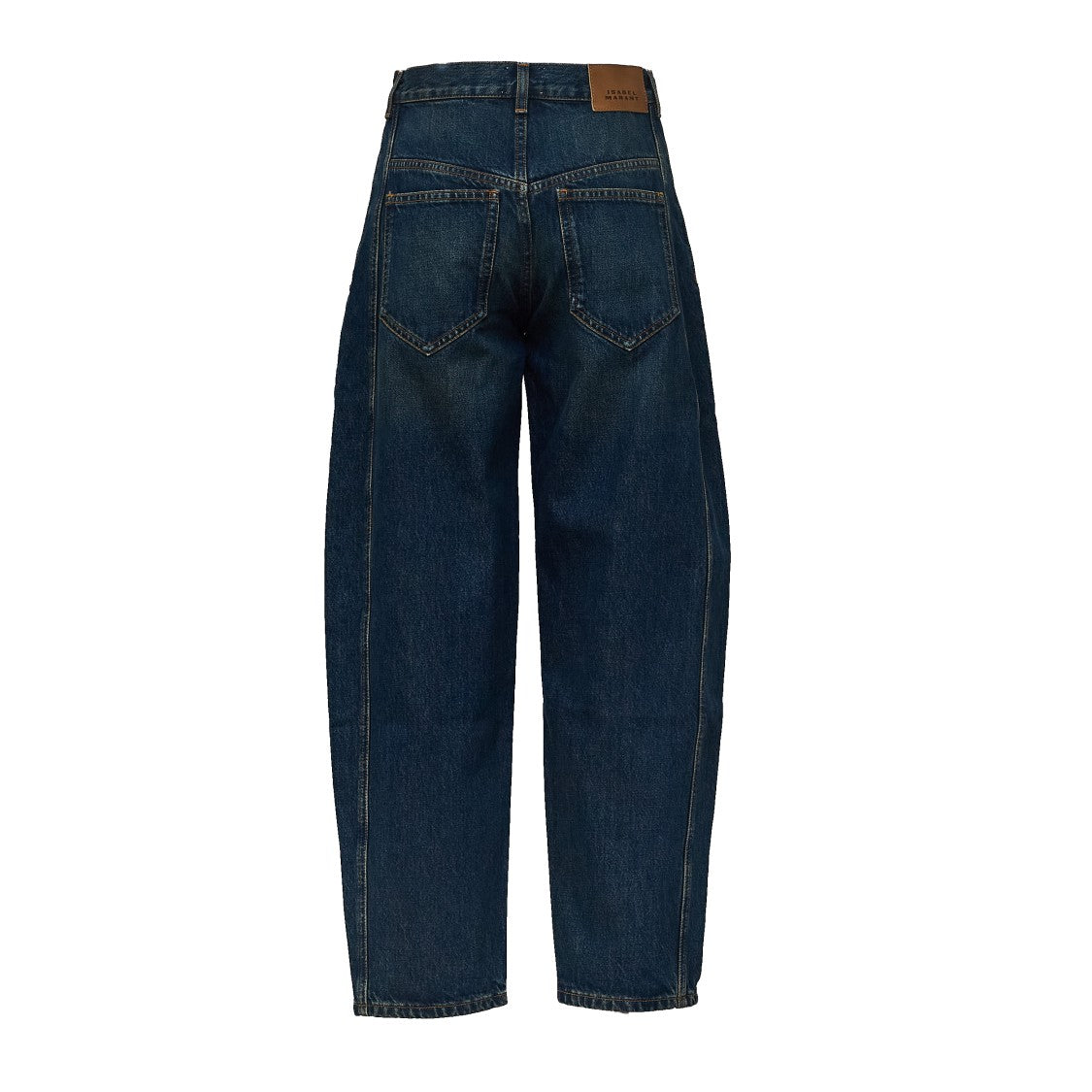 Isabel Marant Timeless Relaxed Barrel-Cut Denim Pants