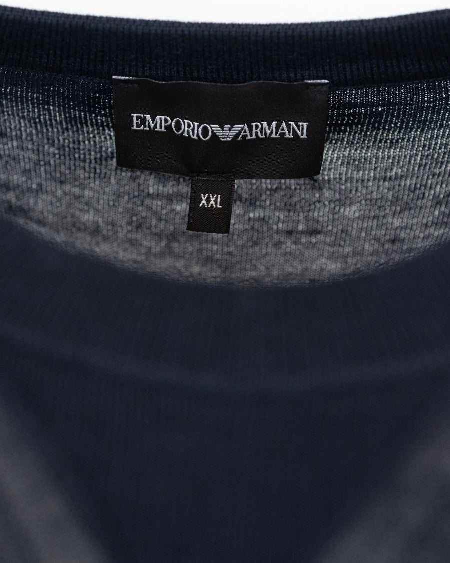 Emporio Armani Blue Crew Neck Sweater