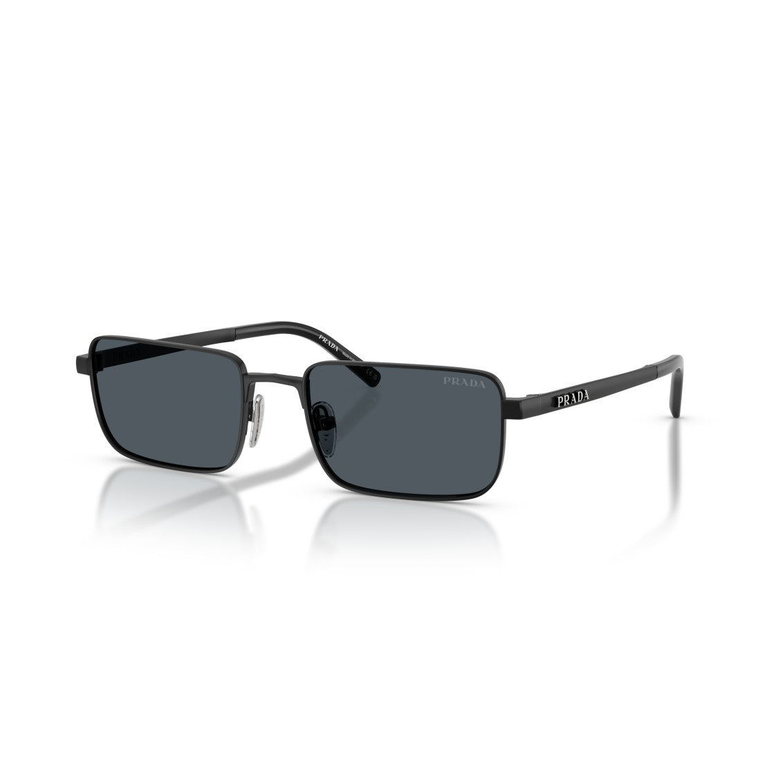 Prada Rectangular Frame Sunglasses With Dark Lenses