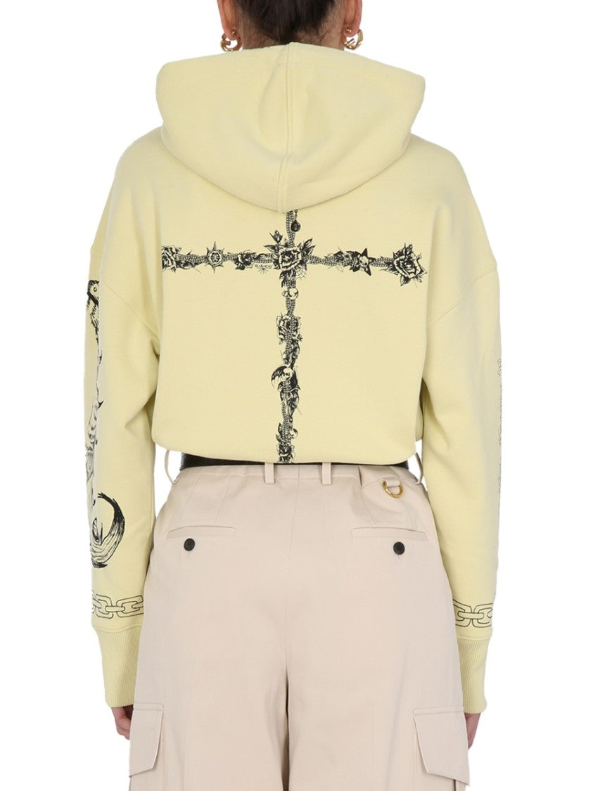Givenchy Artistic Oversize Sweatshirt With Drawstring Hood