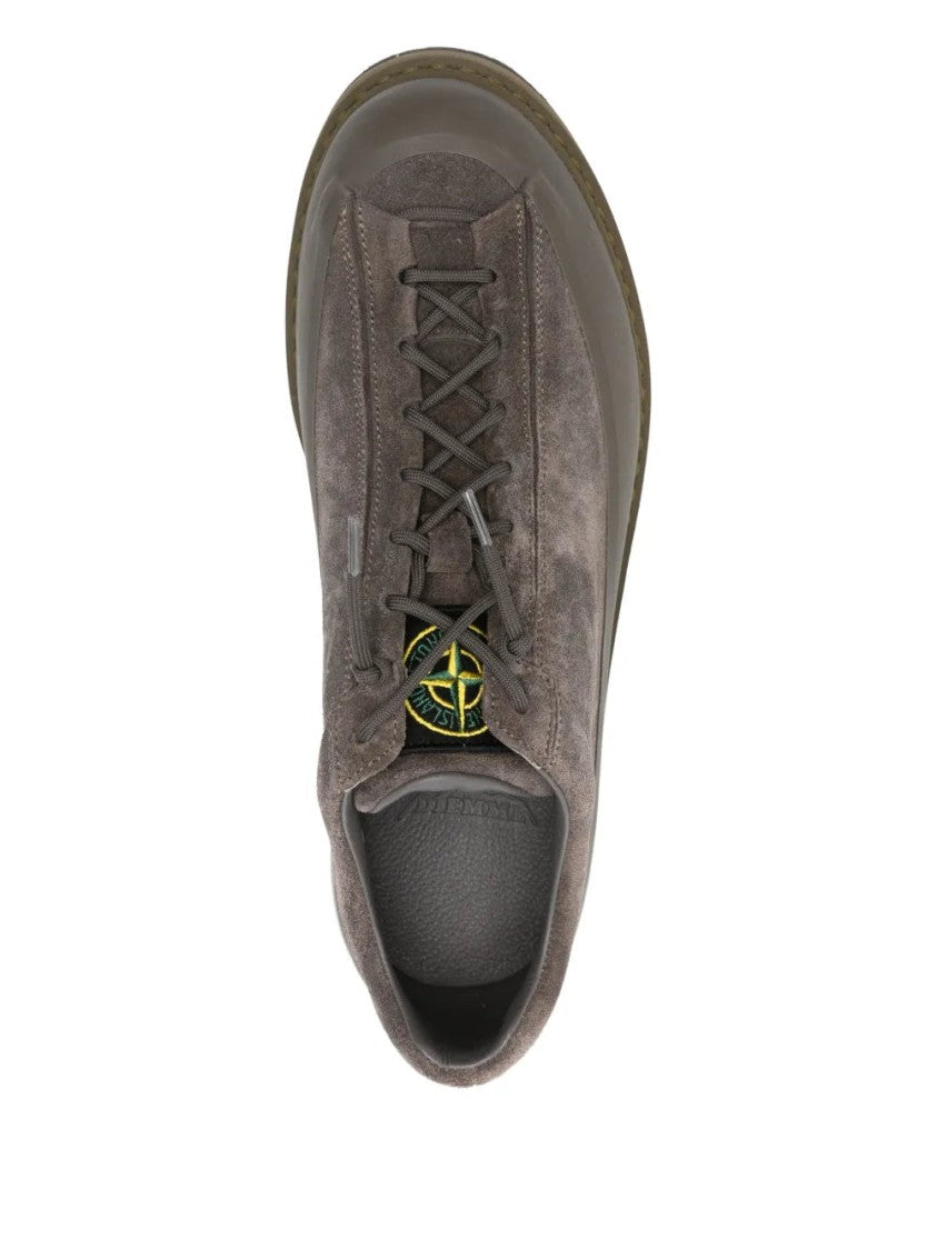Stone Island Lace-Up Suede Sneakers
