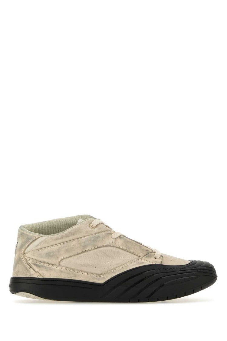 Givenchy Sand Fabric And Leather Skater Sneakers