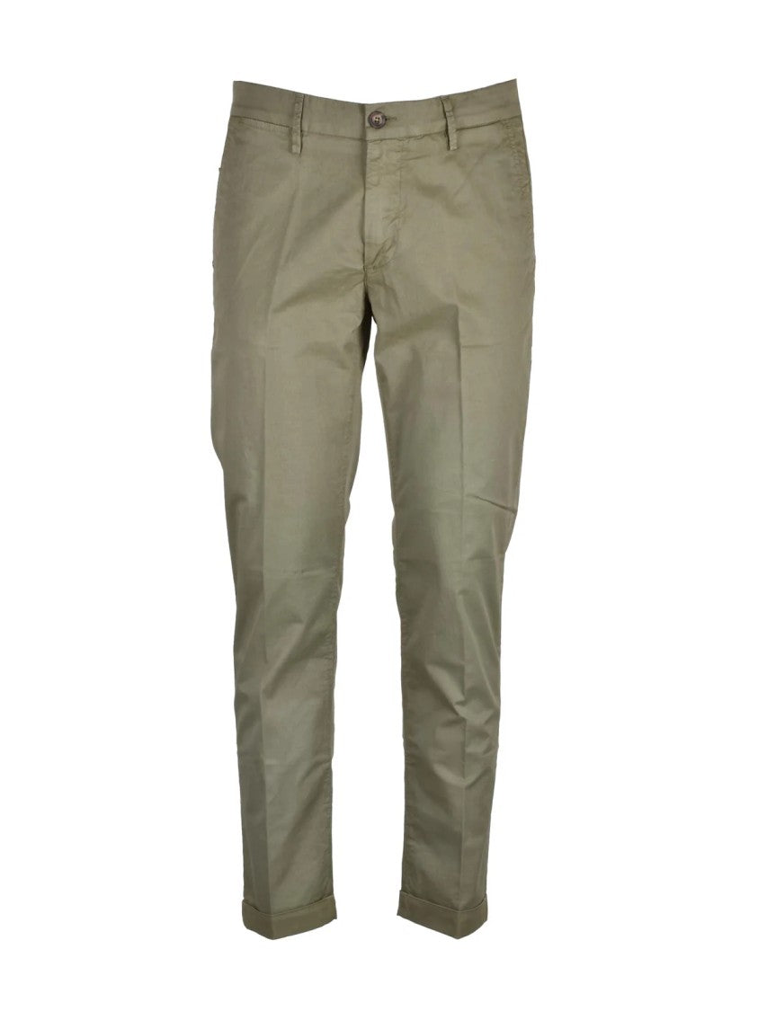Re-Hash Green Stretch Cotton Pants